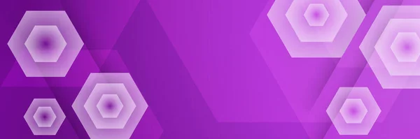 Темно Фиолетовый Фон Широкого Баннера Векторный Абстрактный Шаблон — стоковый вектор