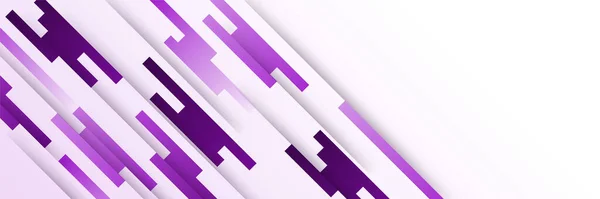 Dark Violet Background Wide Banner Vector Abstract Graphic Design Banner — Stock Vector