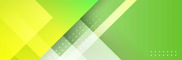 Banner Vetorial Gradiente Verde Abstrato Meio Tom Pontilhado Mínimo Contemporâneo — Vetor de Stock