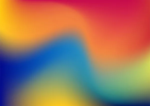 青赤緑紫ピンクオレンジぼかし抽象的なグラデーション背景 — ストックベクタ