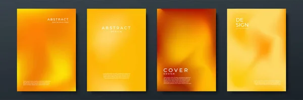 Unscharfe Orangefarbene Hintergründe Mit Abstrakten Farbverlauf Textur Hintergrund Mit Dynamischen — Stockvektor