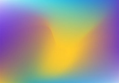 Bulanık arkaplan, modern soyut, bulanık kırmızı, neon, turuncu, yeşil ve koyu mavi gradyan. Grafik tasarımın için pürüzsüz bir şablon. Vektör illüstrasyonu.