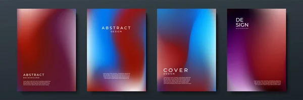 Unscharfe Blau Rote Hintergründe Mit Abstraktem Farbverlauf Textur Hintergrund Mit — Stockvektor
