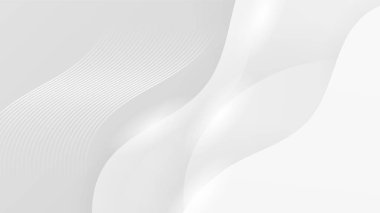 Sunum tasarımı, el ilanı, sosyal medya kapağı, web pankartı, teknik afiş için modern moda beyaz gri gradyan ile soyut arkaplan