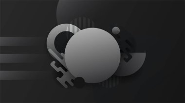Sunum tasarımı, el ilanı, sosyal medya kapağı, web pankartı, teknoloji afişi için modern moda gradyan doku rengine sahip soyut siyah arkaplan