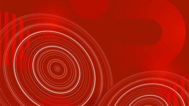 Sunum tasarımı, el ilanı, sosyal medya kapağı, web pankartı ve teknoloji afişi için modern modayı takip eden kırmızı arkaplan