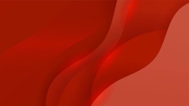 Sunum tasarımı, el ilanı, sosyal medya kapağı, web pankartı ve teknoloji afişi için modern modayı takip eden kırmızı arkaplan