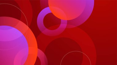 Kırmızı ve mavi renkli şekil tasarım arka planına sahip modern geometrik