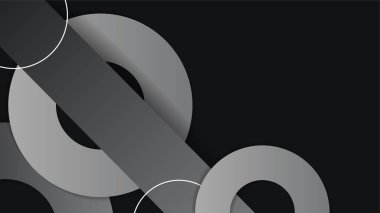 Sunum tasarımı, el ilanı, sosyal medya kapağı, web pankartı, teknoloji afişi için modern moda gradyan doku rengine sahip soyut siyah arkaplan