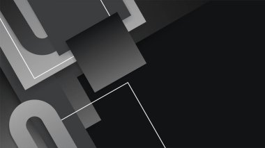Sunum tasarımı, el ilanı, sosyal medya kapağı, web pankartı, teknoloji afişi için modern moda gradyan doku rengine sahip soyut siyah arkaplan