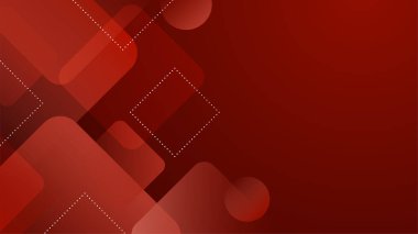 Sunum tasarımı, el ilanı, sosyal medya kapağı, web pankartı ve teknoloji afişi için modern modayı takip eden kırmızı arkaplan