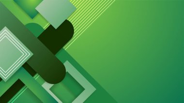 Sunum tasarımı, el ilanı, sosyal medya kapağı, web pankartı ve teknoloji afişi için modern modayı takip eden yeşil arkaplan