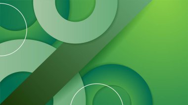 Sunum tasarımı, el ilanı, sosyal medya kapağı, web pankartı ve teknoloji afişi için modern modayı takip eden yeşil arkaplan