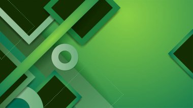 Sunum tasarımı, el ilanı, sosyal medya kapağı, web pankartı ve teknoloji afişi için modern modayı takip eden yeşil arkaplan