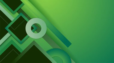 Sunum tasarımı, el ilanı, sosyal medya kapağı, web pankartı ve teknoloji afişi için modern modayı takip eden yeşil arkaplan