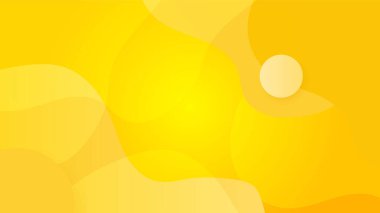 Sunum tasarımı, el ilanı, sosyal medya kapağı, web afişi, teknoloji afişi için modern modadan gradyan doku rengine sahip soyut turuncu ve sarı arkaplan