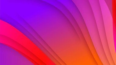 Soyut pembe ve turuncu dalga arkaplanı