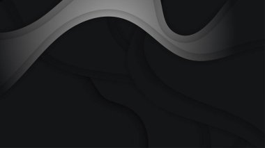 Sunum tasarımı, el ilanı, sosyal medya kapağı, web pankartı, teknoloji afişi için modern moda gradyan doku rengine sahip soyut siyah arkaplan