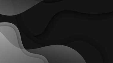 Sunum tasarımı, el ilanı, sosyal medya kapağı, web pankartı, teknoloji afişi için modern moda gradyan doku rengine sahip soyut siyah arkaplan