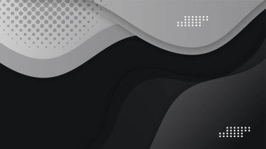 Sunum tasarımı, el ilanı, sosyal medya kapağı, web pankartı, teknoloji afişi için modern moda gradyan doku rengine sahip soyut siyah arkaplan