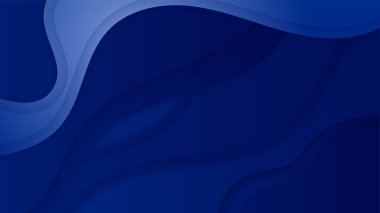 Sunum tasarımı, el ilanı, sosyal medya kapağı, web pankartı ve teknoloji afişi için modern modayı gösteren koyu mavi arkaplan