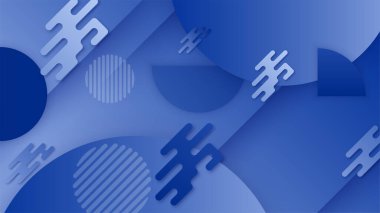 Sunum tasarımı, el ilanı, sosyal medya kapağı, web pankartı ve teknoloji afişi için modern modayı gösteren koyu mavi arkaplan