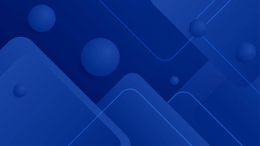 Sunum tasarımı, el ilanı, sosyal medya kapağı, web pankartı ve teknoloji afişi için modern modayı gösteren koyu mavi arkaplan