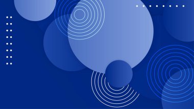 Sunum tasarımı, el ilanı, sosyal medya kapağı, web pankartı ve teknoloji afişi için modern modayı gösteren koyu mavi arkaplan