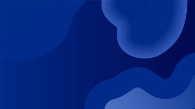 Sunum tasarımı, el ilanı, sosyal medya kapağı, web pankartı ve teknoloji afişi için modern modayı gösteren koyu mavi arkaplan