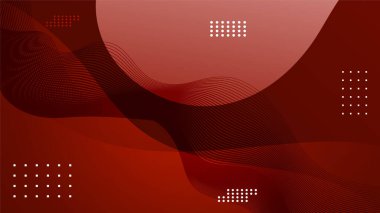 Sunum tasarımı, el ilanı, sosyal medya kapağı, web pankartı ve teknoloji afişi için modern modayı takip eden kırmızı arkaplan