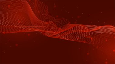 Sunum tasarımı, el ilanı, sosyal medya kapağı, web pankartı ve teknoloji afişi için modern modayı takip eden kırmızı arkaplan