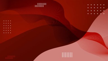 Sunum tasarımı, el ilanı, sosyal medya kapağı, web pankartı ve teknoloji afişi için modern modayı takip eden kırmızı arkaplan