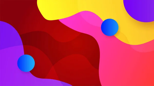 Moderne Geometrische Mit Roten Und Blauen Bunten Formgestaltung Hintergrund — Stockvektor