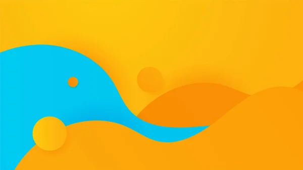 Abstrait Fond Bleu Jaune Orange Avec Couleur Texture Dégradé Mode — Image vectorielle