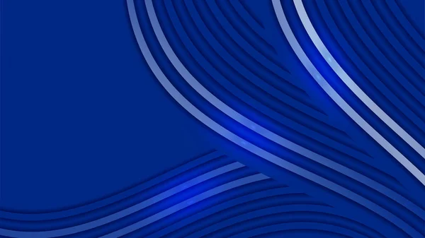 深蓝色背景 具有现代流行的渐变纹理色彩 用于展示设计 社交媒体封面 网页横幅 技术横幅 — 图库矢量图片