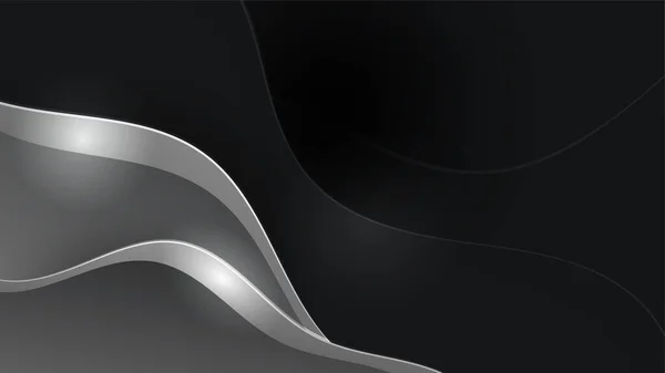 Abstraktní Černé Pozadí Moderním Trendy Gradient Textury Barva Pro Prezentaci — Stockový vektor