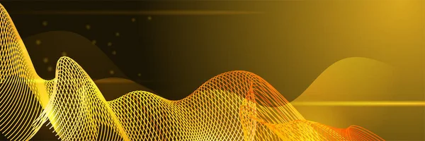 Κίτρινος Χρυσός Ψηφιακός Σχεδιασμός Banner Τεχνολογίας Σχεδιασμός Σύγχρονη Πολυτέλεια Φουτουριστικό — Διανυσματικό Αρχείο