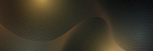 Diseño Banner Digital Tecnología Oro Negro Diseño Moderno Lujo Futurista — Vector de stock