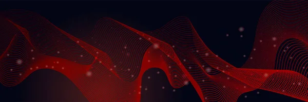 Siyah Kırmızı Teknoloji Dijital Pankart Tasarımı Modern Lüks Fütüristik Teknoloji — Stok Vektör