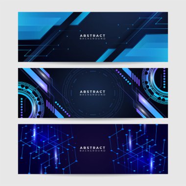 Soyut teknoloji kavramı. Devre kartı, yüksek bilgisayar renk arka plan. Vektör çizim