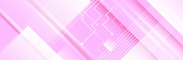 Розовая Технология Дизайна Цифрового Баннера Дизайн Современных Роскошных Футуристических Технологий — стоковый вектор