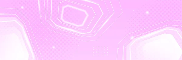 粉红科技数码横幅设计 设计现代豪华的未来技术背景 游戏技术宽横幅矢量图解 技术数字通信 技术背景摘要 — 图库矢量图片