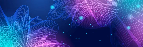 Geniş Siber Güvenlik İnternet ve ağ konsepti. Çeşitli teknolojik elementlere sahip yüksek teknoloji vektör çizimi. Soyut küresel bilim kurgu kavramı. Mavi arkaplanda dijital internet iletişimi.