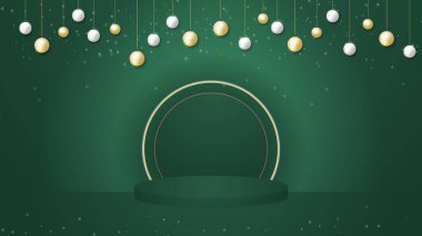 Mutlu noeller ve mutlu yeni yıl afişleri, şenlikli podyum ve fotokopi alanı