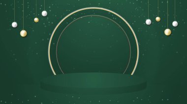 Mutlu noeller ve mutlu yeni yıl afişleri, şenlikli podyum ve fotokopi alanı