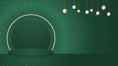 Mutlu noeller ve mutlu yeni yıl afişleri, şenlikli podyum ve fotokopi alanı