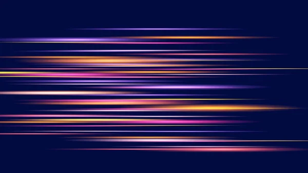現代の抽象速度線の背景 光の動的運動速度 バナーやポスターデザインの技術速度移動パターン ベクターイラスト — ストックベクタ