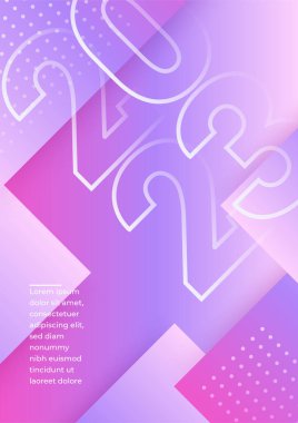 2023 yeni yıl modern tasarım şablonu