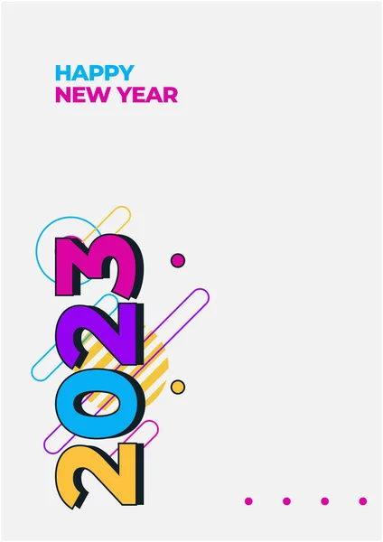 Feliz Año Nuevo 2023 Concepto Diseño Logotipo Tipografía 2023 Feliz — Vector de stock