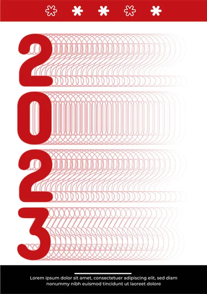 stock vector 2023 new year modern design template